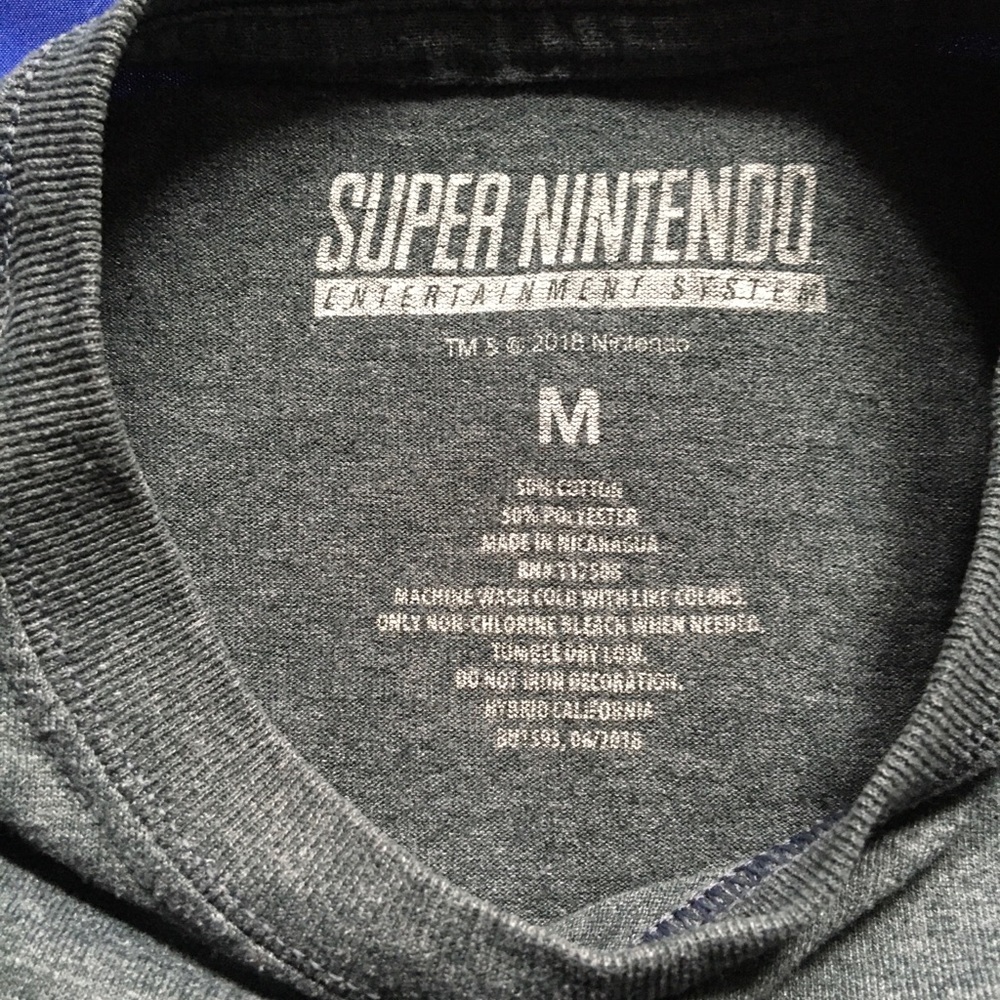 Súper Nintendo Weekend Plans T shirt Size M - Picture 2 of 3